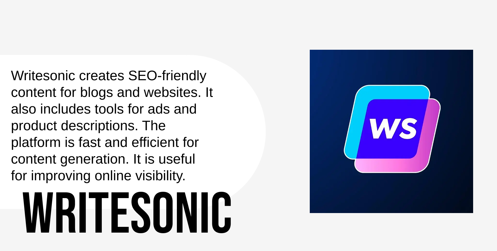 Writesonic description